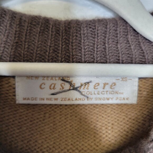 New Zealand Cashmere Collection XS Cardigan Sweater Full Zip Beaded Birds AS IS - Picture 6 of 9